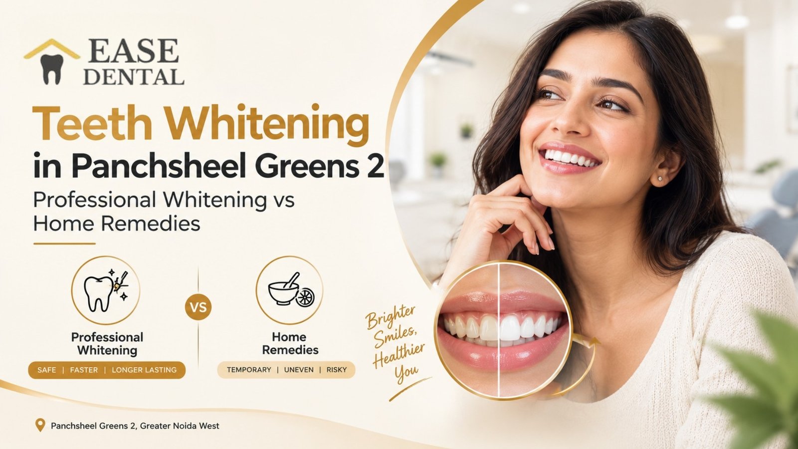 Teeth Whitening in Panchsheel Greens 2: Professional Whitening vs Home Remedies